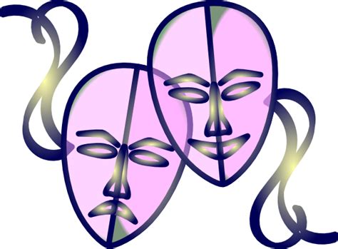 Drama Masks Transparent Background Clip Art Library