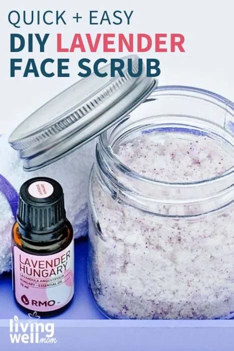 Homemade Lavender Facial Sugar Scrub