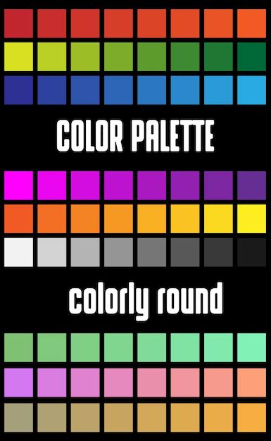 premium vector palette full   colors