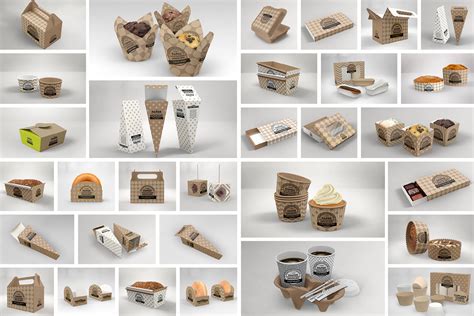 Free Paper Takeout Boxes Mockup Behance