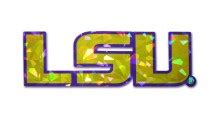 LSU Gold Reflective Decal – AMG Emblems