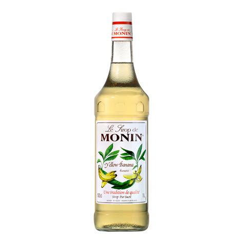 Monin Le Sirop de MONIN Yellow Banana: A Sweet Banana Bliss