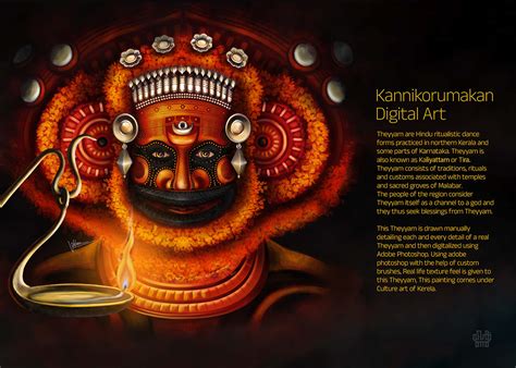 Theyyam Digital Art on Behance