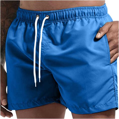 Waenqinla Mens Swimming Trunks Summer Elastic Wiast Beach Shorts Quick