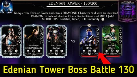 Edenian Tower Boss Battle 130 Fight Reward Black Dragon Brutality