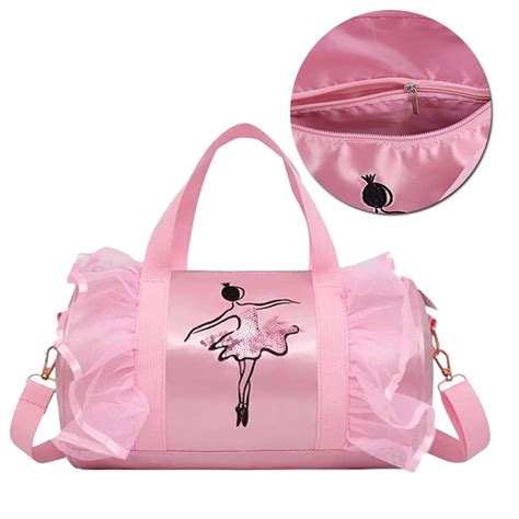 Dance Bag Girls Overnight Duffle Bag Kids Sports Gym Travel Bags For