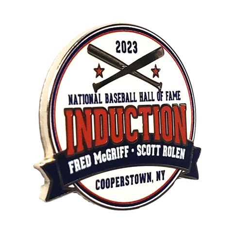 Baseball Hall of Fame Class of 2023 Induction Logo Pin