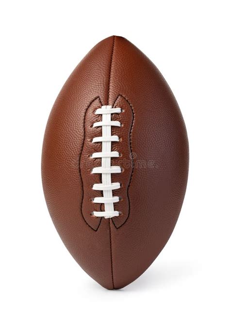 Leather American Football Ball Stock Photo - Image of equipment ...