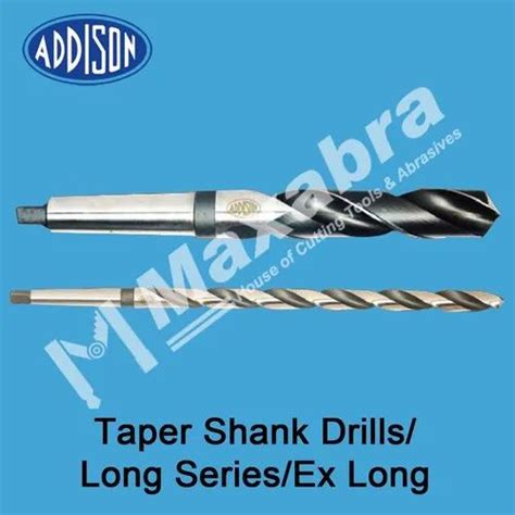 Hss High Speed Steel Taper Shank Drills Addison Make For Industrial