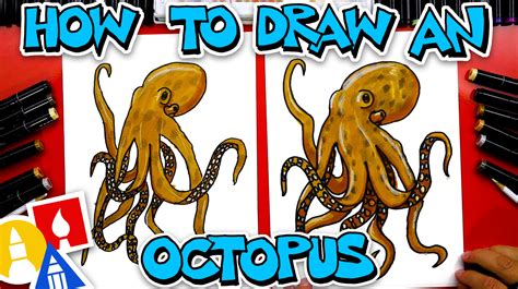 How To Draw A Realistic Octopus - Art For Kids Hub — Free Drawing ...