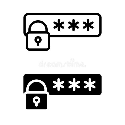 Security Vector Icon Password Illustration Symbol Access Sign Or Logo Stock Illustration