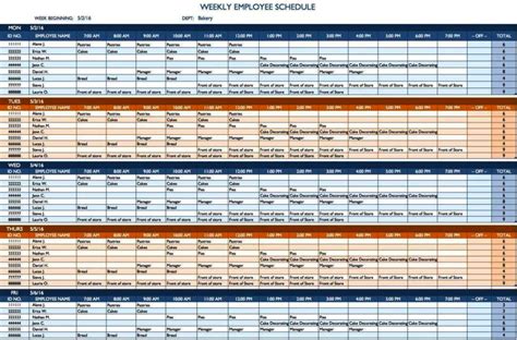 Excel Spreadsheet Template For Scheduling - SampleTemplatess ...