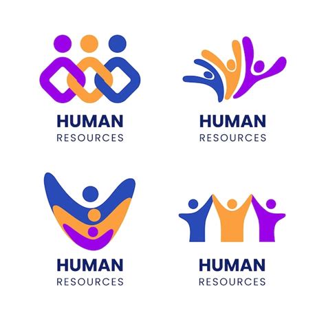 Premium Vector | Human resources logo collection