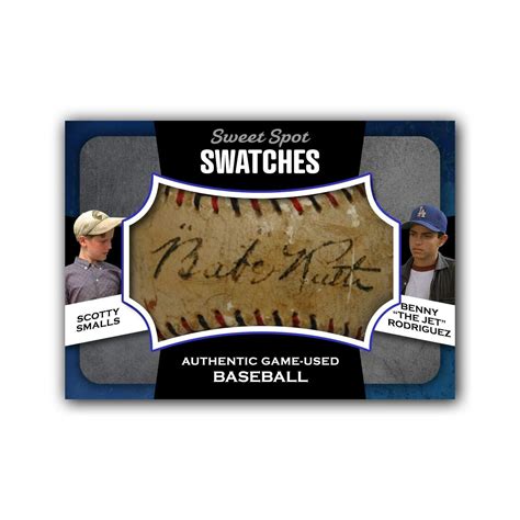 The Sandlot Scotty Smalls Benny Rodriguez Novelty Game Used Babe Ruth Baseball This Nation