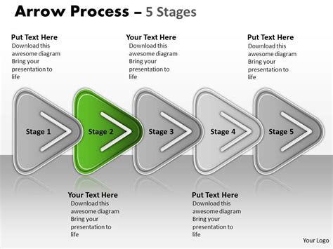 Linear Process 5 Stages 10 Powerpoint Templates Download Ppt