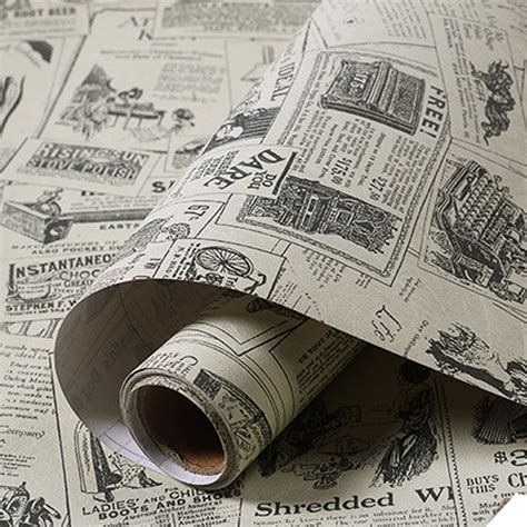 Retro Newspaper Vintage Wallpaper Walling Shop Newspaper Wallpaper