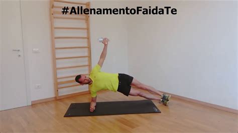 ALLENAMENTO FAI DA TE Plank Laterale Con Torsione Busto YouTube