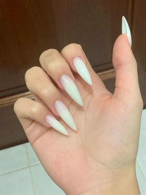 Acrylic Nails Stiletto Almond Acrylic Nails Pretty Acrylic Nails