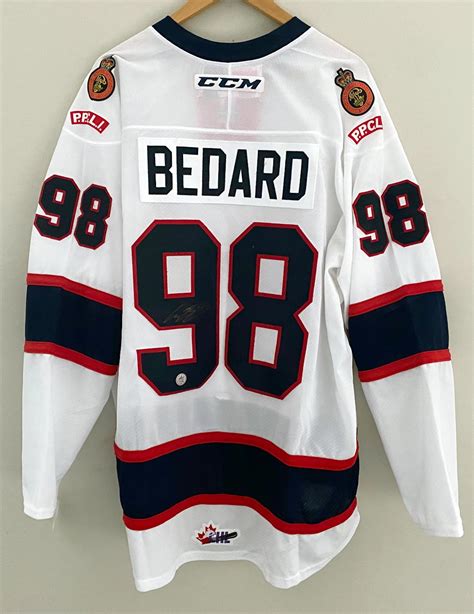 Lot Detail Connor Bedard Signed Regina Pats Ccm Chl Jersey