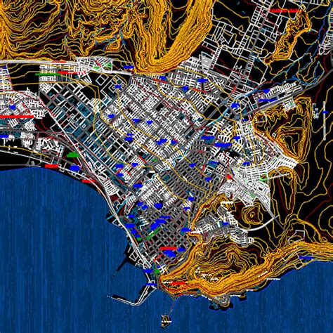 Plano Ciudad de Arica en CAD BIM Catálogo Arquitectura