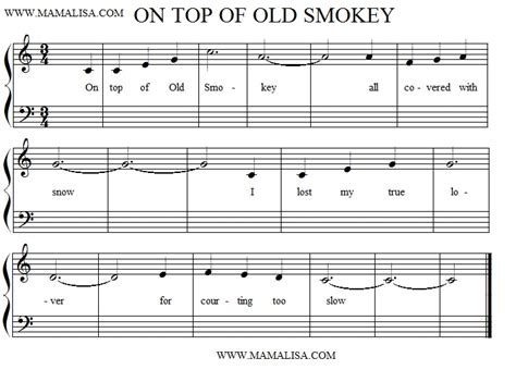 On Top Of Old Smokey Lyrics