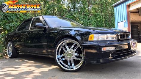 1992 Acura Legend Sitting On 20 Pinnacle Halo P60 Rimtyme Custom Wheels And Tires