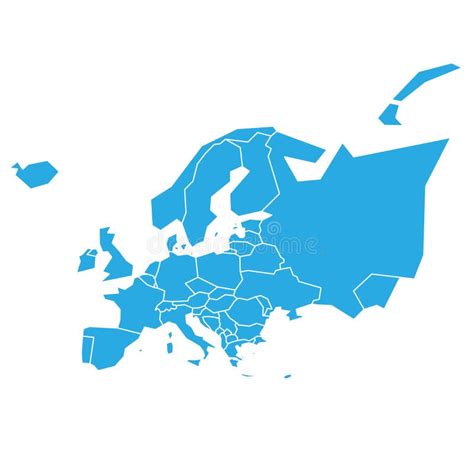 Mapa Pol Tico Infogr Fico Muito Simplificado Da Europa No Sistema De