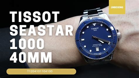 UNBOXING TISSOT SEASTAR 1000 40MM QUARTZ T1204101104100 YouTube