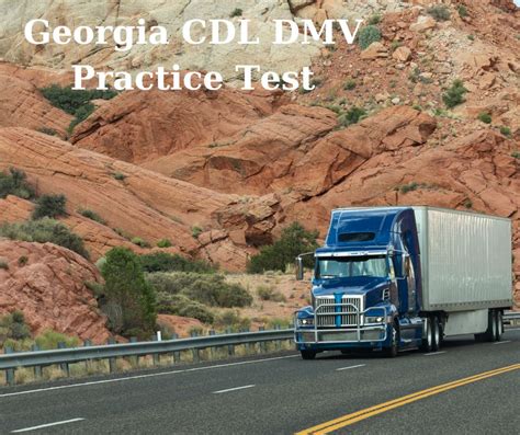 Georgia (GA) DMV CDL Practice Test with exams and answers