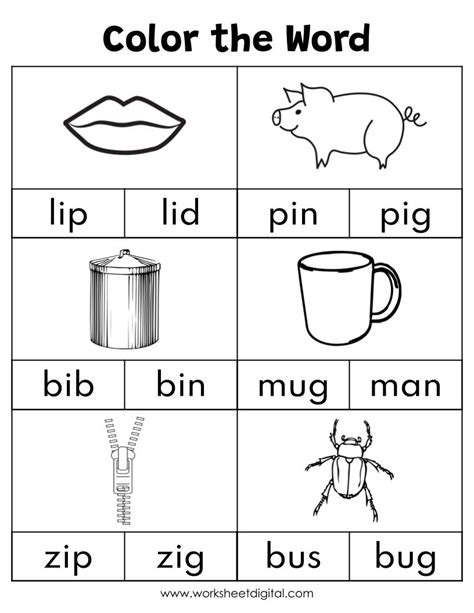 Cvc Words Say And Write The Cvc Words Phonics Worksheets Kindergarten Made By Teachers