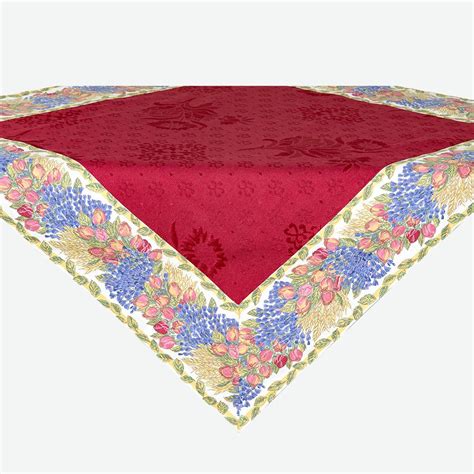 Tapis Cadr Delft Rose Lavande Tissus Toselli