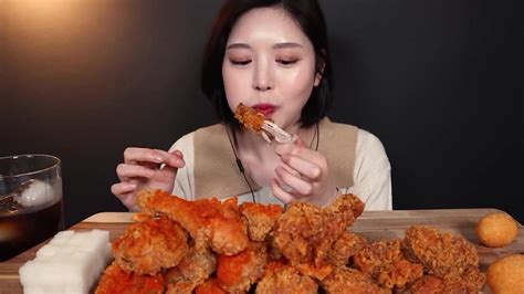 Spicy Fried Chicken Cheeseball Mukbang One News Page Video