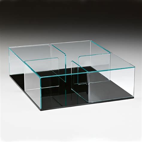 BUY the Fiam Quadra | Glass Coffee Table with FREE SHIPPING - Ultra Modern