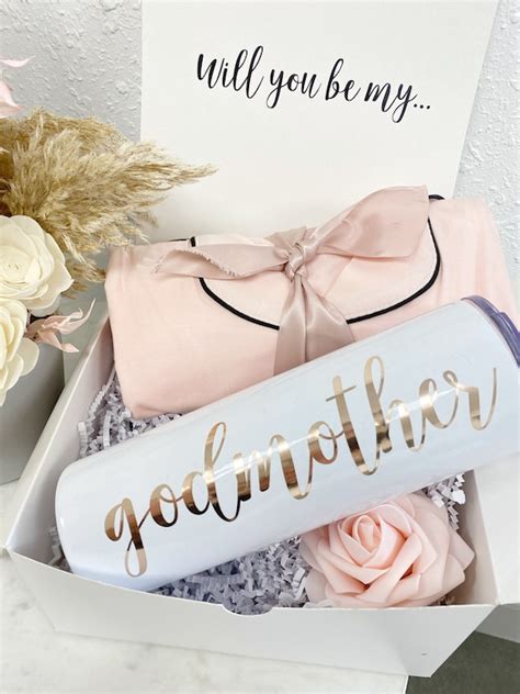 Godmother Proposal Box Idea Godmother Tumbler Will You Be My Etsy