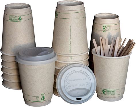 Amazon Recyclable Biodegradable Hot Drink Cups Oz Pk Of