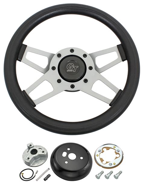 Steering Wheel Kit Grant Challenger 4 Spoke 1969 88 Satin