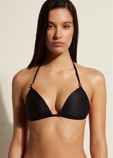 Malisa Triangle Bikini Top In Black Agent Provocateur All Swimwear