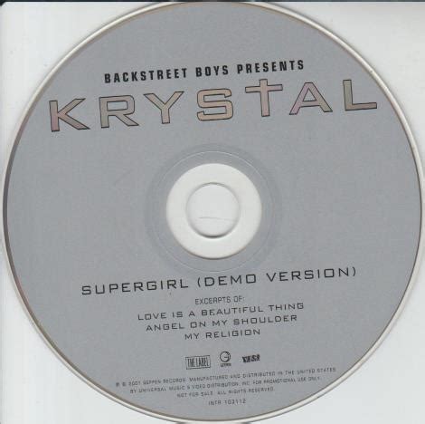 Backstreet Boys Presents: Krystal: Supergirl (Demo Version) Promo – NeverDieMedia