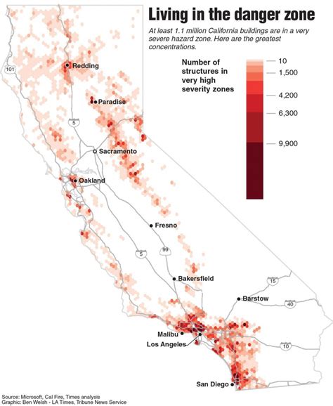 A Million California Buildings Face Wildfire Risk Extraordinary