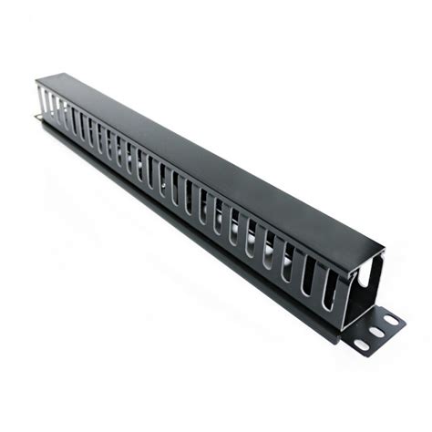 Wall Metal Cable Management 1u Rack Mount Horizontal Manager 19 Inch 1u