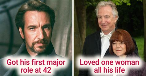 12 Facts About Alan Rickman. Famous in His 40s, Married at 66