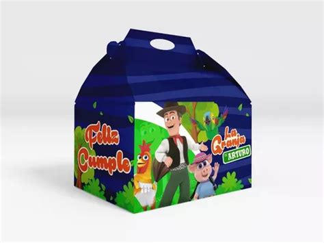 100 Caja Dulcera Bolo Fiesta Infantil Granja De Zenon Envío Gratis