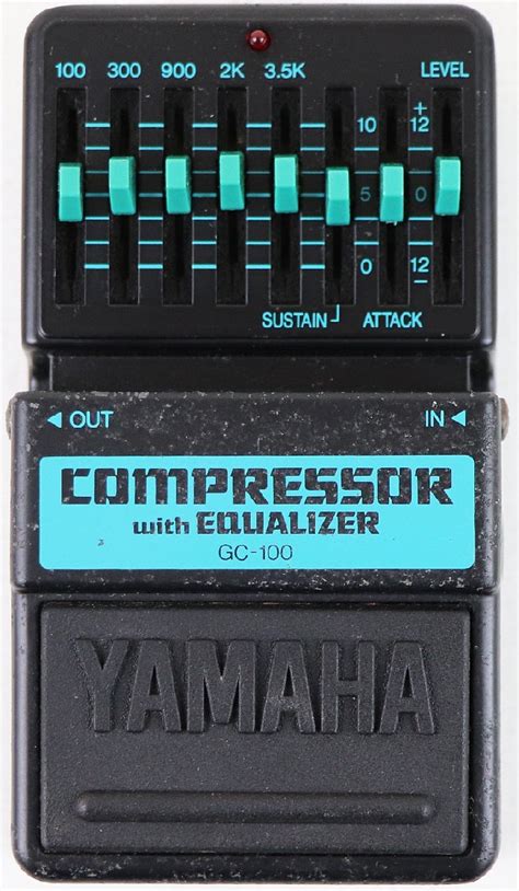 【全体的に状態が悪い】s ジャンク品 エフェクター Gc 100 ヤマハyamaha Compressor With Equalizer