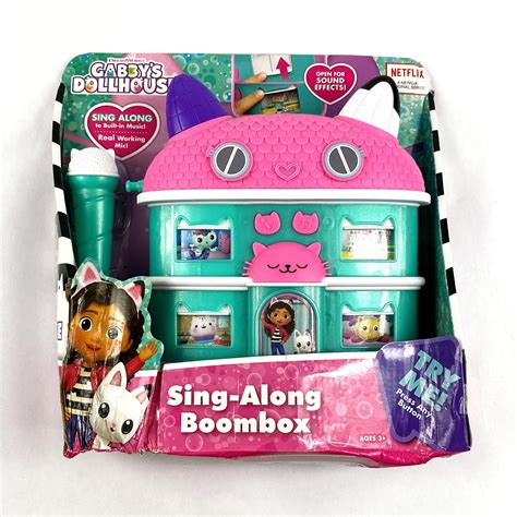 Sing Along Boombox Playset Gabbys Dollhouse Netflix Series Music Kids