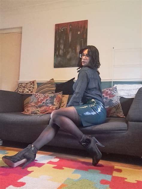 Danni In A Latex Skirt Sexy Lingerie And Seamless Pantyhose Pics Xhamster