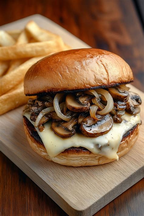 mushroom swiss burger recipes