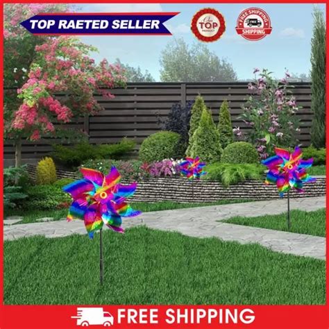 HOT RUOTE RIFLETTENTI Bird Deterrente Mulino A Vento Spinners Multicolore EUR PicClick IT
