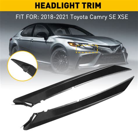 For Toyota Camry Se Xse Front Bumper Headlight Filler Trim