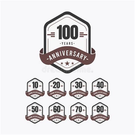 Th Anniversary Celebrations Vector Template Design Illustration