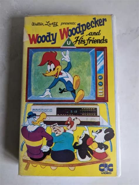 WOODY WOODPECKER His Friends VHS Video Rare Vintage 1982 Walter